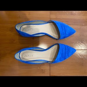 Blue Suede J. Crew Sloan D’orsay Flats - size 8